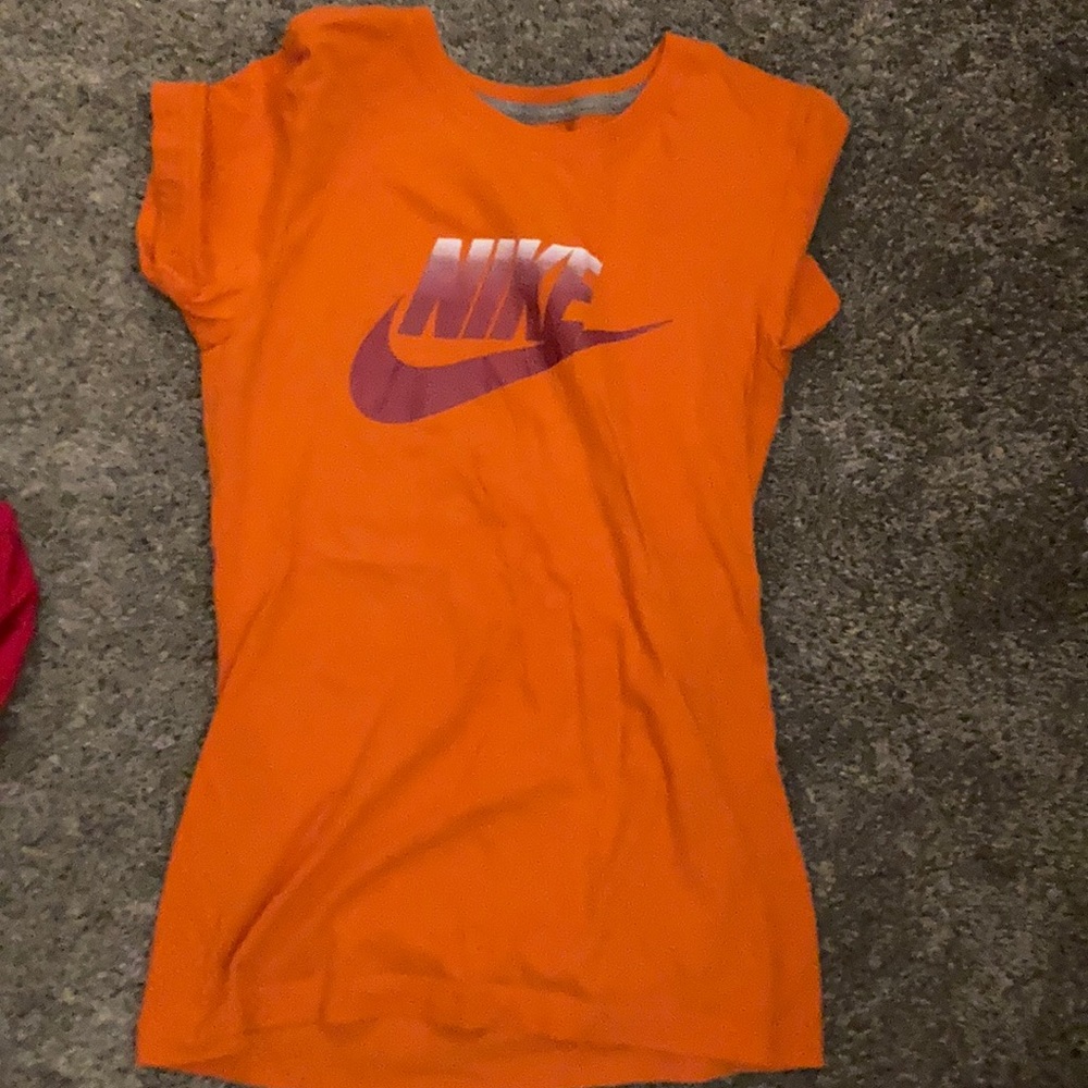 Orange Nike t-shirt